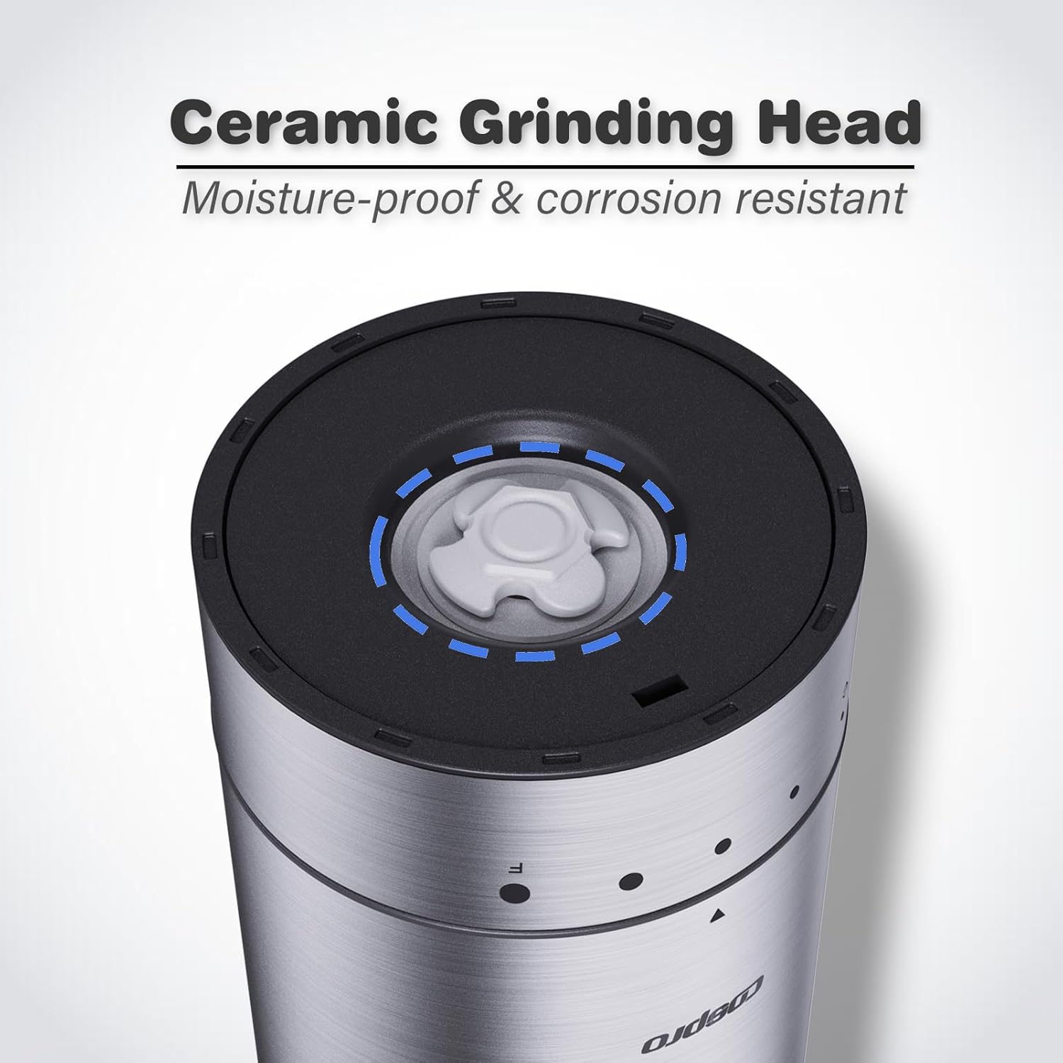 Moisture-proof and corrosion resistant ceramic grinding head