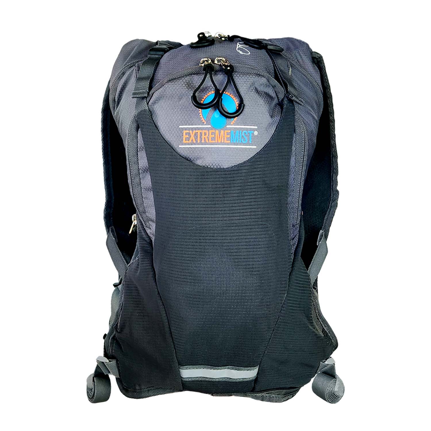 ExtremeMIST Gray Misting & Drinking Hydration Backpack on Q3Box.com - waterproof backpack, hydration backpack, water hydration packs, water backpack hiking, hydration backpack mountain bike